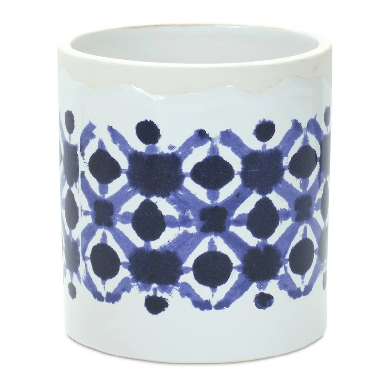 Abstract Tie-Dye Print Ceramic Pot Set