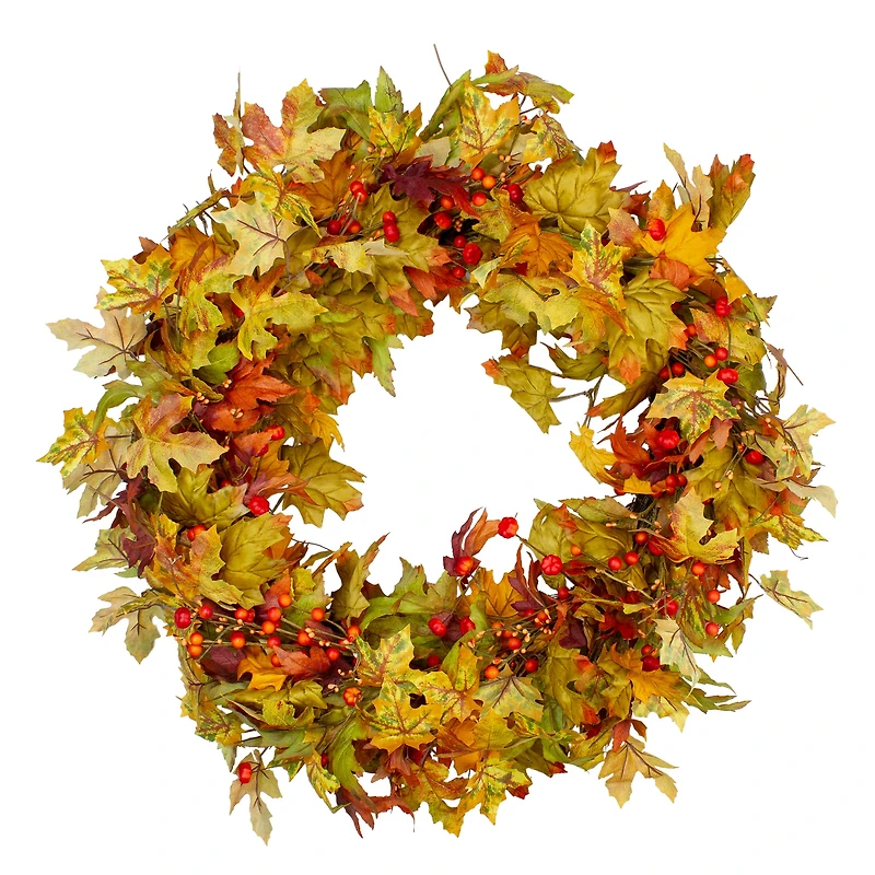 30" Leaves & Berries Thanksgiving Wreath