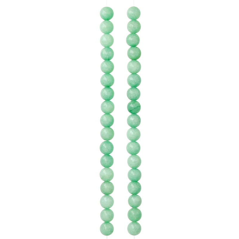 12 Pack: 8mm Mint Round Beads by Bead Landing™