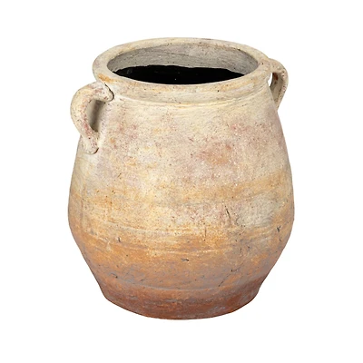 Hello Honey® 13.75" Whitewashed Terra Cotta Urn