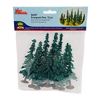 JTT Scenery Products Super Scenic Mini Evergreen Trees, 12ct.