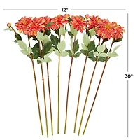 30" Red Dahlia Artificial Flower Stem, 8ct.