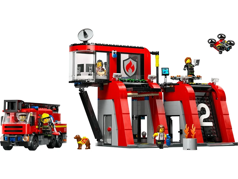 LEGO® City Fire Station with Fire Truck Playset 60414