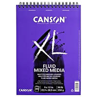 Canson® XL® Fluid Mixed Media Paper Pad, 9" x 12"