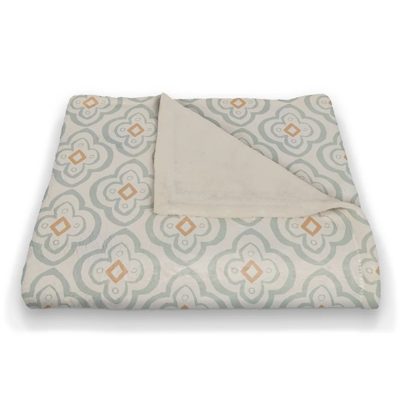 Quatre Coral Fleece Blanket