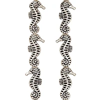 Antique Silver Seahorse Metal Beads, 21mm by Bead Landing™