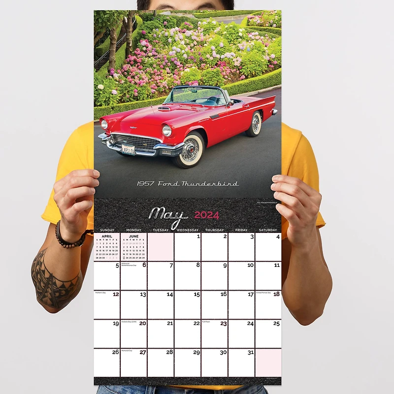 TF Publishing 2024 Classic Cars Wall Calendar