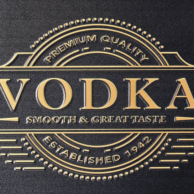 American Art Decor Vodka Metal Embossed Sign
