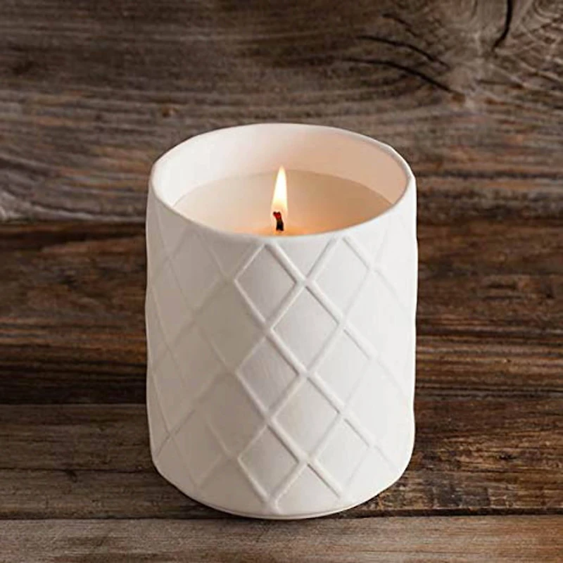 European Soaps Lavender Ceramic Jar Candle