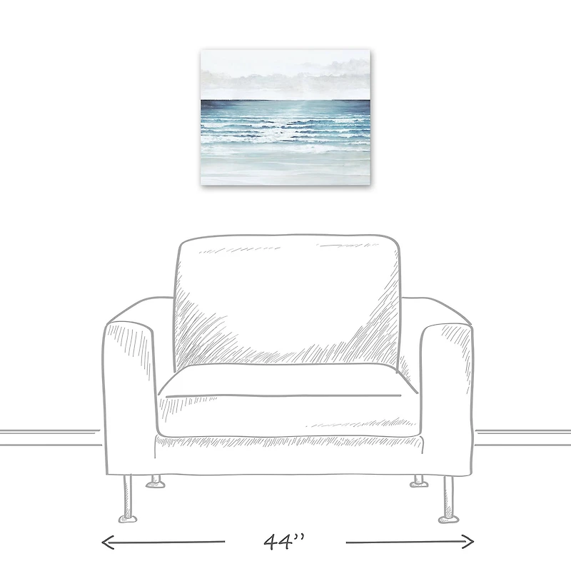 Painted Waves Canvas Wall Art
