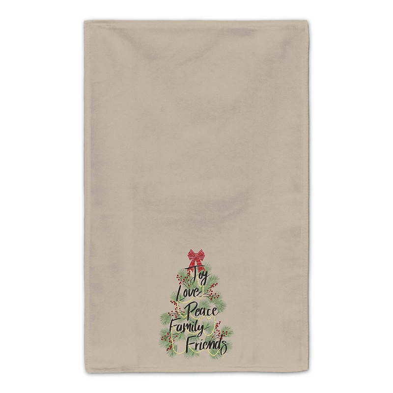 Christmas Word Tree Tea Towel Set