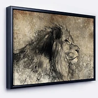 Designart - Lion in Sepia