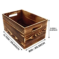 ArtSkills® 14" Large Rustic Solid Wood Crate, 3ct.