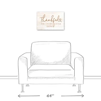 Thankful for Every Little Thing 18" x 12' Canvas Wall Art