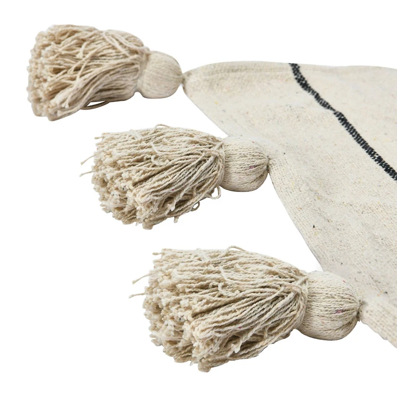 Hello Honey® Striped Cotton Throw Blanket with Tassels