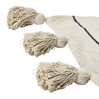Hello Honey® Striped Cotton Throw Blanket with Tassels