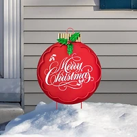 Glitzhome® 24" Metal Ornament Yard Stake