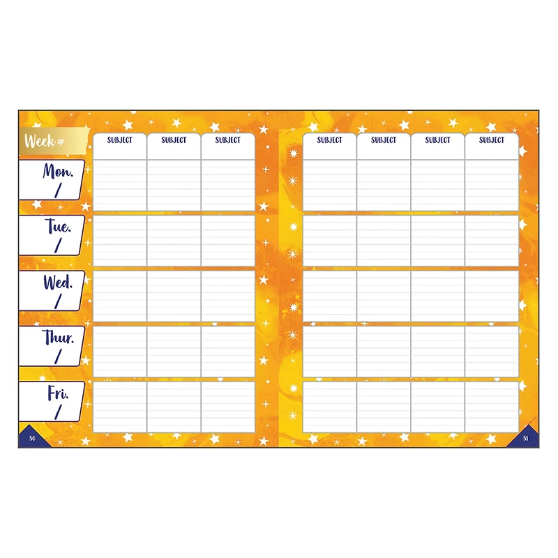 Carson Dellosa Education® Galaxy Teacher Planner