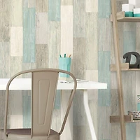 RoomMates Coastal Weathered Plank Peel & Stick Wallpaper