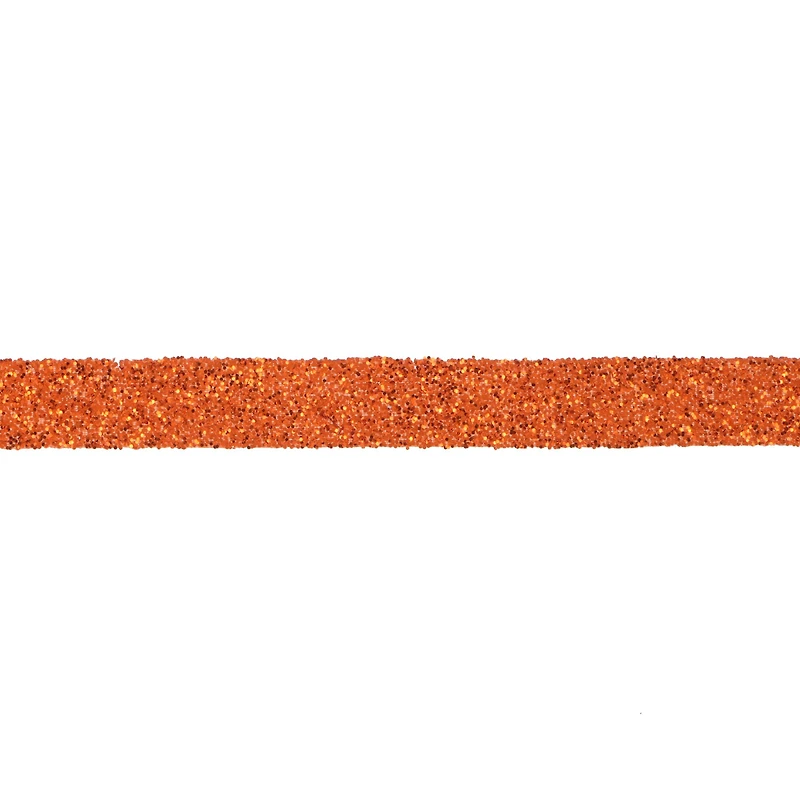 3/8" x 4yd. Orange Glitter Ribbon by Celebrate It® Halloween