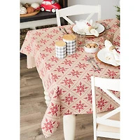 DII® Scandinavian Snowflakes Tablecloth