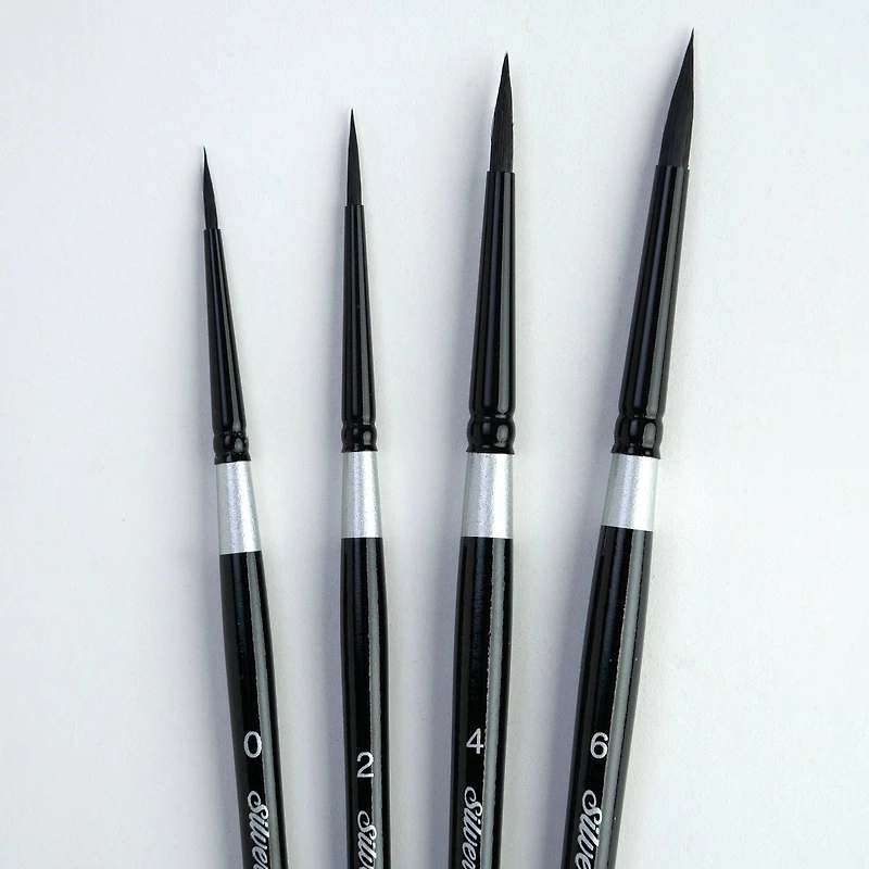 Silver Brush Limited Black Velvet® Round Brushes Set