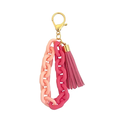 Blue Moon Studio™ Chain Link Bag Charm with Tassel