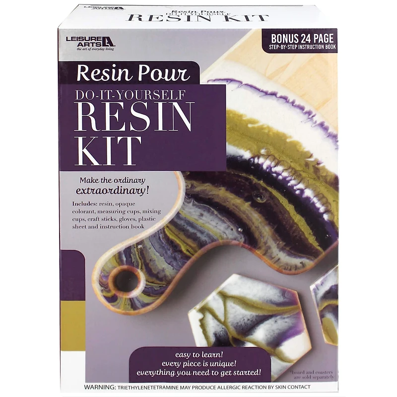 Leisure Arts® Purple Box Resin Pour Kit