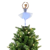 12.5" Animated Fiber-Optic Ballerina Tree Topper