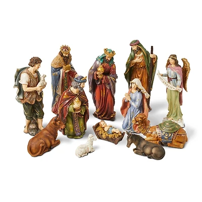 Glitzhome® 10" Nativity Figurine Set