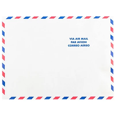 JAM Paper 10" x 13" White Airmail Tyvek Envelopes, 25ct.