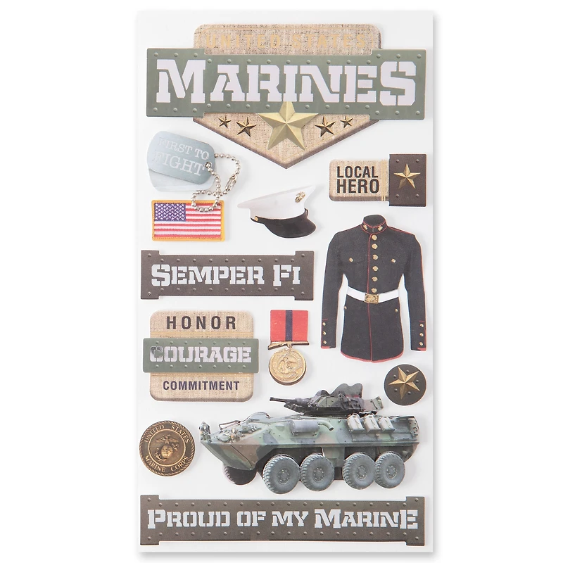 Marine Corps Dimensional Stickers by Recollections™