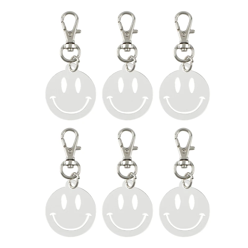 Smiley Face Acrylic Keychains, 6ct. by Make Market®