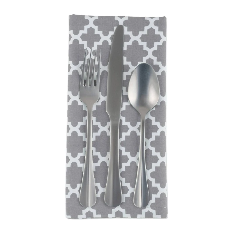 DII® Gray Lattice Napkins, 6ct.