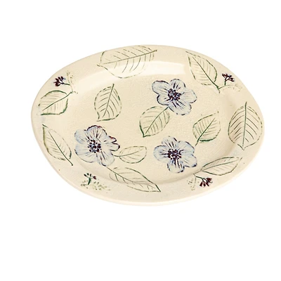 Hello Honey® 10.25" Multicolor Blossoming Meadow Stoneware Platters, 2ct.