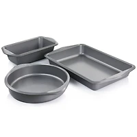Martha Stewart 3 Piece Assorted Nonstick Steel Bakeware Set