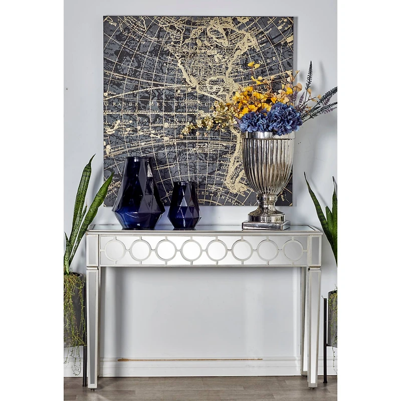 Silver Glam Wood Console Table, 32" x 47"