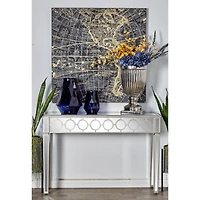 Silver Glam Wood Console Table, 32" x 47"