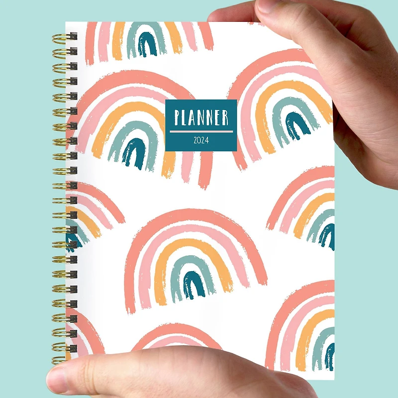 TF Publishing 2024 Fresh Rainbow Medium Weekly Monthly Planner