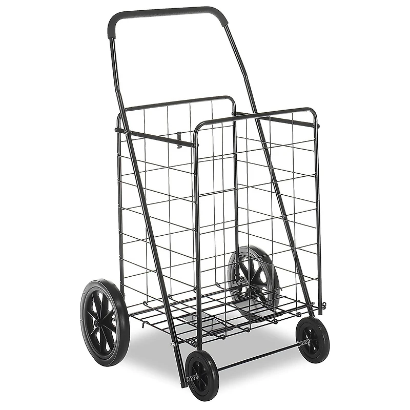 Whitmor Deluxe Black Rolling Utility Cart