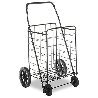 Whitmor Deluxe Black Rolling Utility Cart