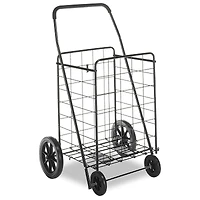 Whitmor Deluxe Black Rolling Utility Cart
