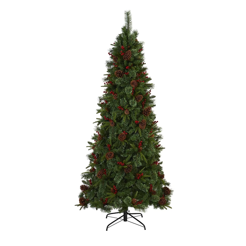 7.5ft. Pre-Lit Norway Mixed Pine Artificial Christmas Tree, Clear LED Lights