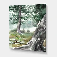 Designart - Pine Forest In The Early Morning