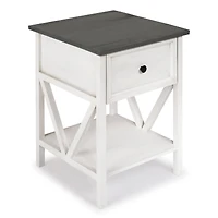 Walker Edison 19" 1-Drawer Wood Side Table