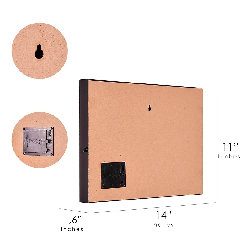 American Art Decor Tipsy Printed Cheers LED Light Box Wall Sign - 14" x 11" x 1.6"