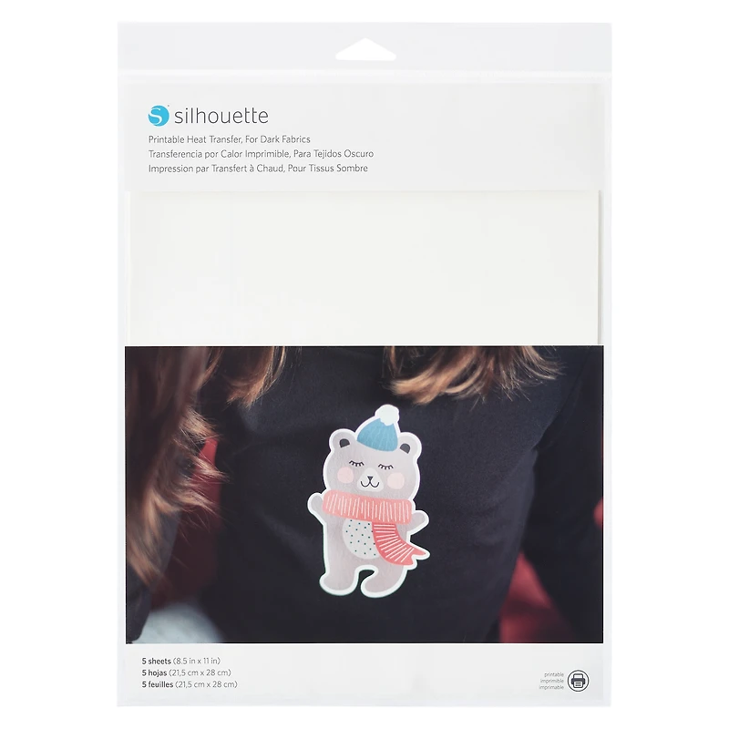 Silhouette® Printable Heat Transfer Sheets for Dark Fabrics