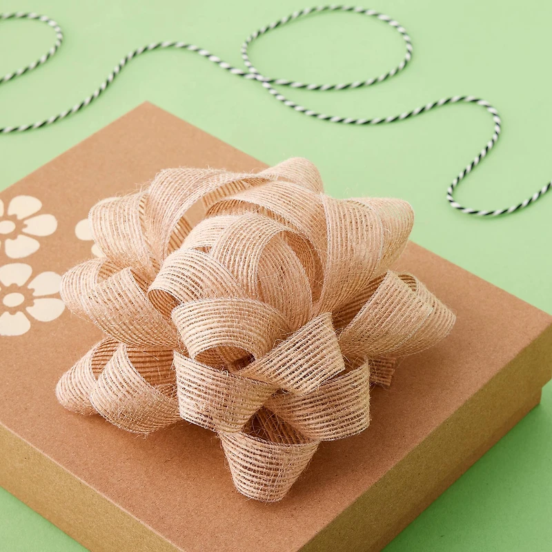 5.75" Burlap Gift Bow by Celebrate It™
