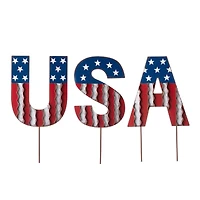 Glitzhome® 46" Metal U.S.A. Yard Stake