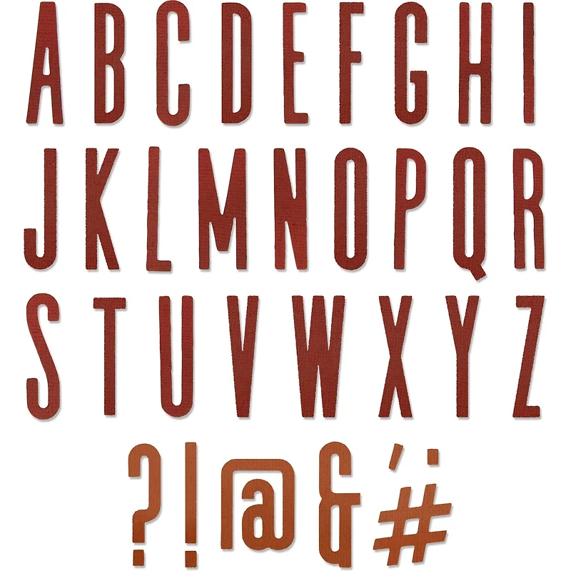 Sizzix® Thinlits® Classic Upper Alphanumeric Die Set By Tim Holtz®